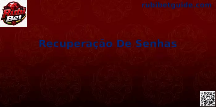 Interface de Recuperação de Senhas na Rubi Bet