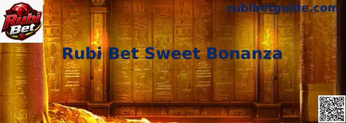 Interface ilustrativa do jogo Rubi Bet Sweet Bonanza